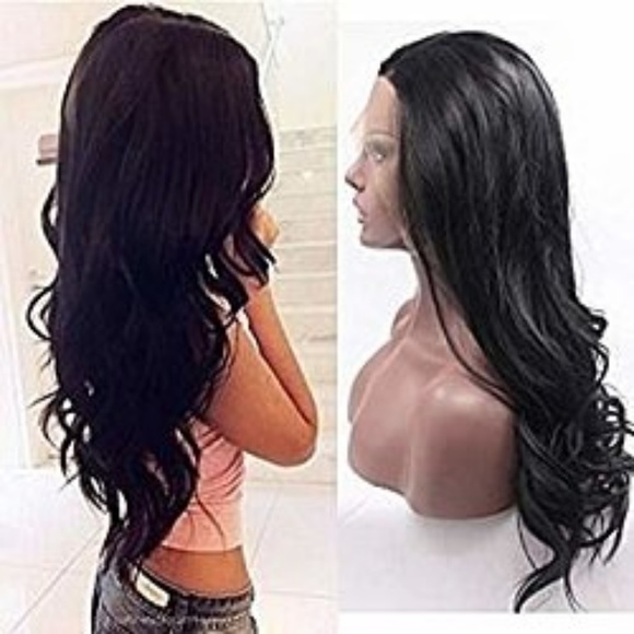 Black Layered Wavy Lace Front Wig 22-24 inches!!